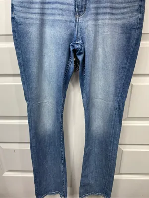 BKE Gabby Curvy Fit High Rise Straight Denim Jeans Stretch Medium Wash 29x32 thumbnail 2