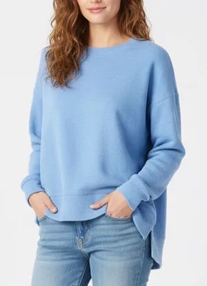 Aerie Sweatshirt Womens Large Blue Beach Fleece Long Sleeve Crew Neck Pullover thumbnail 1