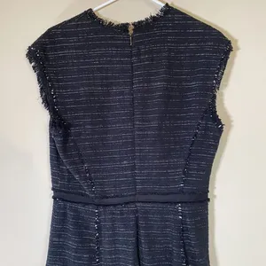 Rebecca Taylor Womens Dress Size 8 Black Sparkle Stretch Tweed Sleeveless $495‎ thumbnail 7