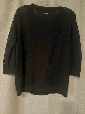 ALO Yoga | Black Mesh Shirt | M thumbnail 4