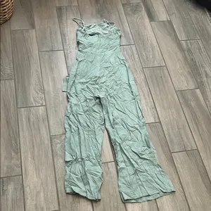 Hello Molly Green Jumpsuit with Palazzo Legs thumbnail 5