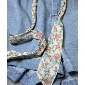 American Eagle Womens Size Medium Jean Shorts Tie Belt Blue Denim Casual Spring thumbnail 7