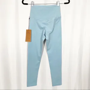 Girlfriend Collective High Rise Compressive Leggings: Sky Light Blue thumbnail 5