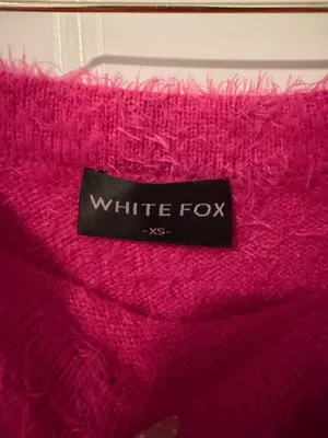 Pink white fox bodycon dress thumbnail 3