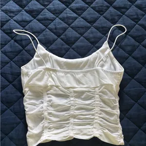 Princess Polly White Sheer Crop Top thumbnail 3