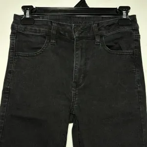 American Eagle Outfitters Womens Jeans Size 6 Long‎ Black High Rise Jeggings thumbnail 7