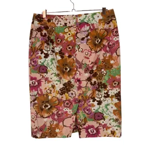 J.Crew Womens Watercolor Floral Pencil Skirt Cotton‎ Sz 6 Preppy Feminine Office thumbnail 4