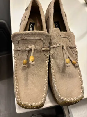 Suede Wedge Toms Booties tan with tassels with beads casual sz7 western wear thumbnail 1