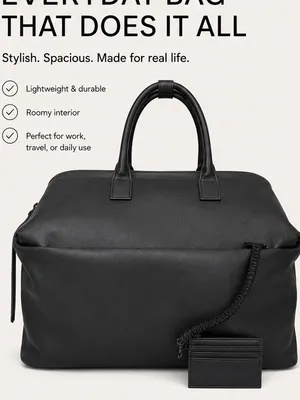 BEIS The Essential Weekender  
in Black thumbnail 4
