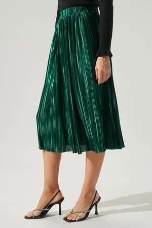 Sugarlips All That Glimmers Pleated Midi Skirt thumbnail 4