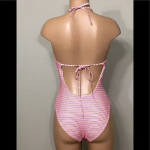 New. Onia textured stripe swimsuit. NWOT thumbnail 7