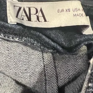 ZARA Dark Denim Strapless Raw Hem Back Slit Bodycon Tube Midi Dress‎ Size XS thumbnail 16