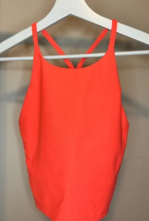 Old Navy Coral Strappy-Back Tank thumbnail 1