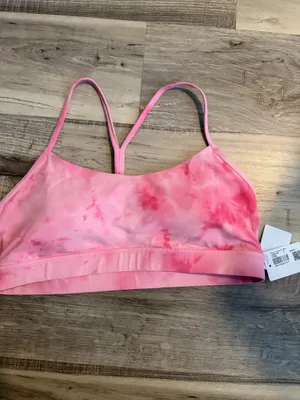 Lululemon Flow Y Bra A-C Cup Strawberry Smoothie 12 NWT thumbnail 3