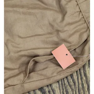 NEW State Of Day Womens Linen Pajama Shorts 100185758MS Natural Umber Brown M thumbnail 3