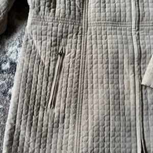 Esprit Women’s Quilted Hooded Coat Beige Long Jacket Size L Warm Outerwear thumbnail 7