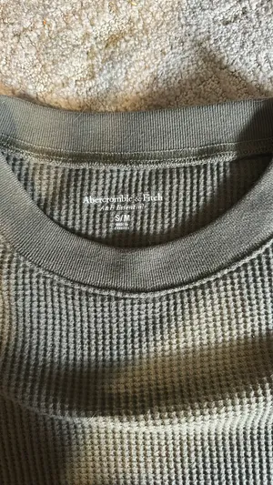 Abercrombie Top Long Sleeve Waffle Knit thumbnail 2