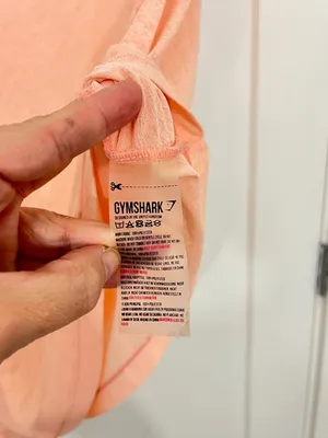 Gymshark x Nikki Blackketter Medium Peach Asymmetrical Hem Athleisure Top thumbnail 4