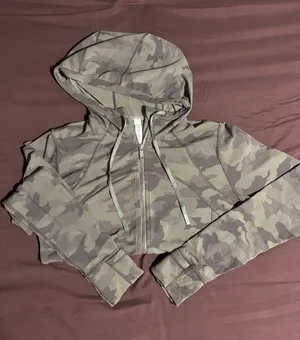 lululemon athletica Green Camo Zip Hoodie thumbnail 1