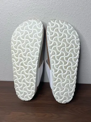 Papillio Birkenstock White Vegan Leather Gizeh Flex Platform Sandal Size 6 thumbnail 7