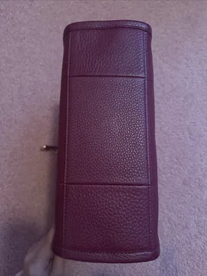 Tory Burch Burgundy Leather Shoulder Bag with Gold Chain thumbnail 8