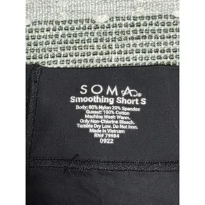 Soma‎ Smoothing Short S Black Shapewear Mid Thigh Shaper Womens Small thumbnail 4