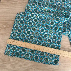 Alice + Olivia Small Russell Pants‎ High Waist Geo Teal Blue Wide Leg Boho Gypsy thumbnail 11
