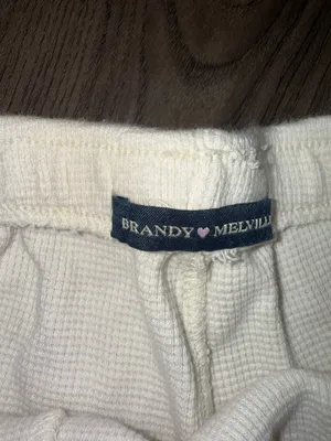 Knitted Brandy Melville Cream shorts thumbnail 2