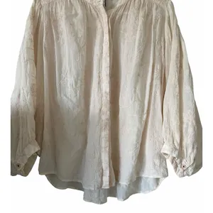 Anthropologie Pilcro Tavi Embroidered Button Down Blouse Bisque Women's Small‎ thumbnail 5