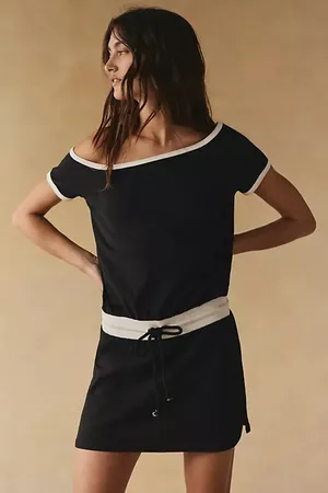 Free People Free-est My Favorite Mini Dress M Black White thumbnail 1