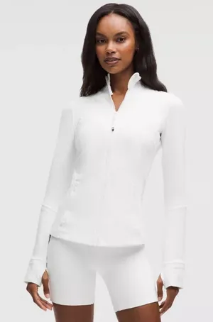 Lululemon White Full Zip Define Jacket thumbnail 1