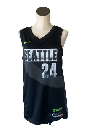 NWT Nike $100 Jewell Loyd Storm Rebel Edition Dri-Fit Wnba Victory Jersey M thumbnail 4