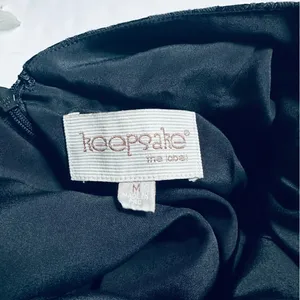 Keepsake the Label Black Floral Asymmetrical Peplum Cocktail Mini Dress thumbnail 7