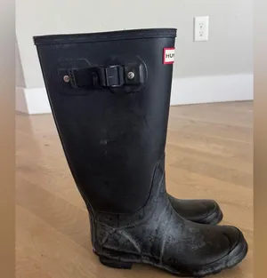 Hunter women’s original tall boots black size 7 thumbnail 9