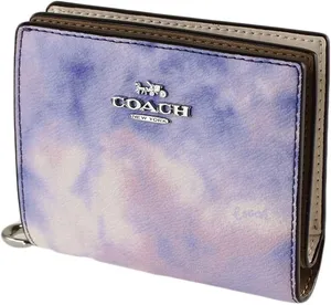☁️💜Coach Snap Wallet in Lavender & Blush thumbnail 1