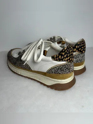 Madewell Sneakers Unisex Kickoff Trainer Leather Calf Hair Lace Up thumbnail 6