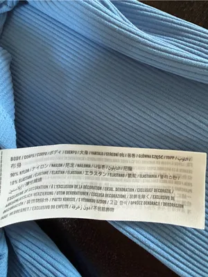 Abercrombie & Fitch light blue Henley long sleeve XS thumbnail 5
