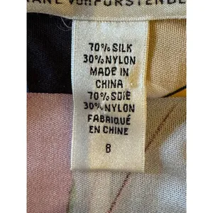 Diane Von‎ Furstenberg Dress Women 8 Blue Pink Silk Blend Eliot Butterfly Mini thumbnail 13