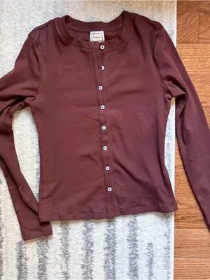 Anthropologie Maeve Cotton Blend Fitted Knit Cardigan NWT XS thumbnail 6