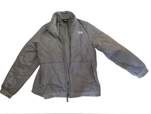 The North Face Gray Quilted Jacket thumbnail 1