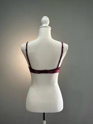 Purple Victoria's Secret PINK Wear Everywhere T-Shirt Bra Size 32B EUC thumbnail 2