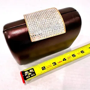 Inge Christopher Vintage Elegant‎ Rhinestone Clutch Chain Strap Women's Purple thumbnail 4