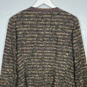 LAFAYETTE 148 Women 6 Brown Tweed Zip Up Blazer Suit Jacket Business Career thumbnail 7