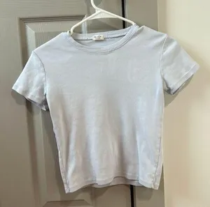 John Galt Brandy Melville Light Blue Tee Shirt thumbnail 1