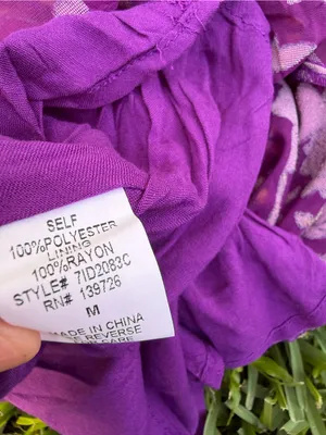 NWT Honey Punch Purple Floral Velvet Burnout Cold Shoulder Midi Dress M thumbnail 9