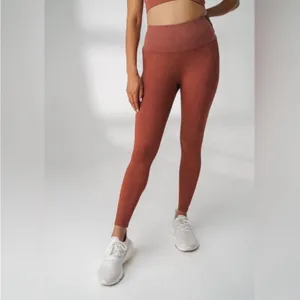 Balance Athletica Ribbed Leggings in Rust thumbnail 5