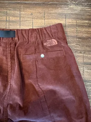 The North Face Corduroy Pants Womens Small Brown Belted Wide Leg thumbnail 4