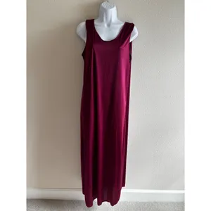 Praise‎ Hymn 90s Vintage 2pc Dress Set M Burgundy Lace Sequin Formal Choir Gown thumbnail 3