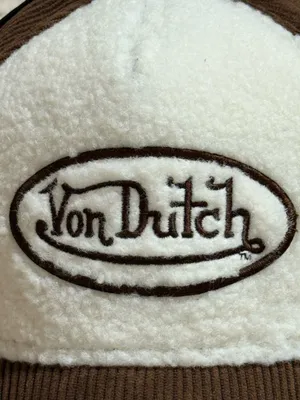 New Von Dutch brown Sherpa corduroy dutch trucker hat thumbnail 2