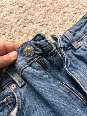 Mango long denim high waist skirt. S thumbnail 4